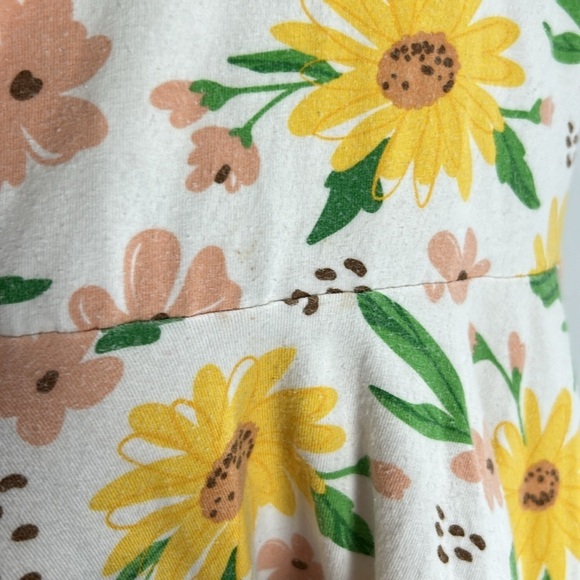 Elanor Rose White and Yellow Sunflower Floral Everly Dress -Size 6/7 - Picture 4 of 5